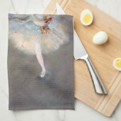 Edgar Degas – スター/ダンサーのステージ キッチンタオル (四つ折り)