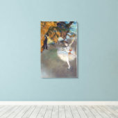 Edgar Degas – スター/ダンサーのステージ キャンバスプリント (インサイチュ (ウッドフロア))