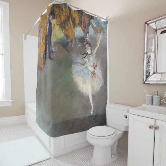 Edgar Degas – スター/ダンサーのステージ シャワーカーテン (インサイチュ)
