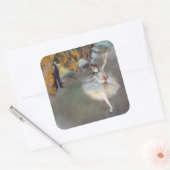 Edgar Degas – スター/ダンサーのステージ スクエアシール (封筒)