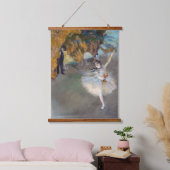 Edgar Degas – スター/ダンサーのステージ 吊り下げ型タペストリー (寝室)