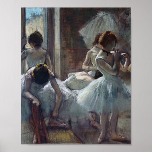 Edgar Degas – ダンサーのグループ ポスター (正面)