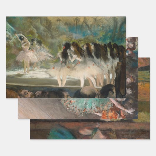 Edgar Degas – ダンサーの選択 ラッピングペーパーシート (セット)