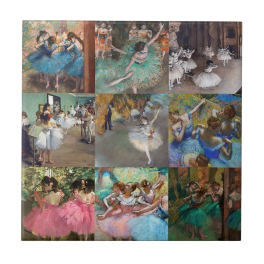 Edgar Degas – ダンサー最高傑作選択 タイル (正面)