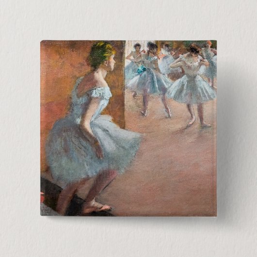 Edgar Degas – ダンサー登山A階段 缶バッジ (正面)