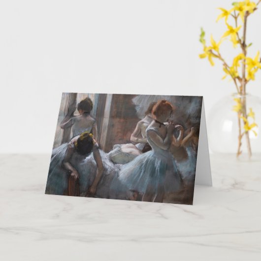 Edgar Degas – ダンサー カード (黄色い花)