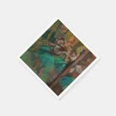 Edgar Degas – ダンサー、ピンクとグリーン スタンダードカクテルナプキン (角)