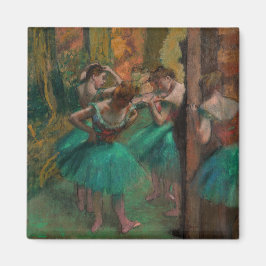 Edgar Degas – ダンサー、ピンクとグリーン マグネット