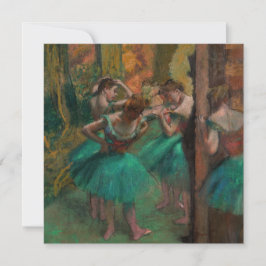 Edgar Degas – ダンサー、ピンクとグリーン 招待状