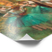 Edgar Degas – ダンサー、ピンクと緑 フォトプリント (角)