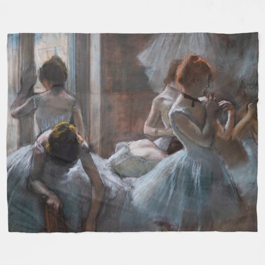 Edgar Degas – ダンサー フリースブランケット (正面(横))