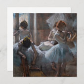 Edgar Degas – ダンサー 招待状 (正面/裏面)