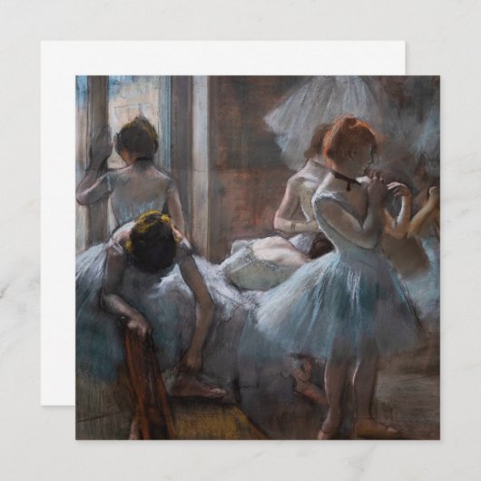 Edgar Degas – ダンサー 招待状 (正面/裏面)