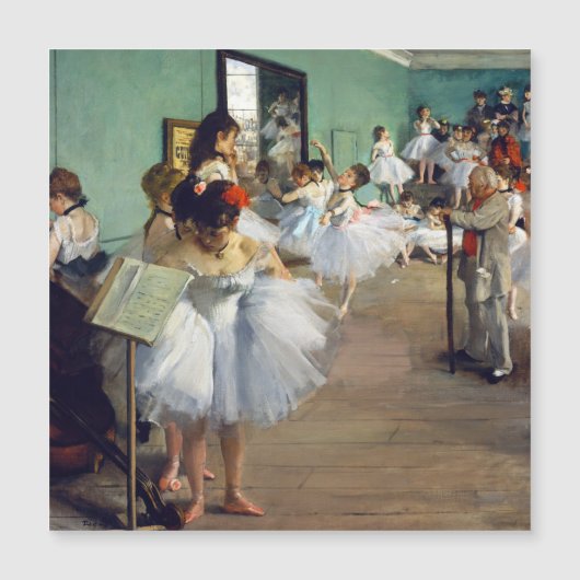 Edgar Degas – ダンスクラス磁気カード (正面)
