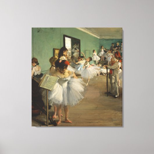 EDGAR DEGAS – ダンスクラス1874 キャンバスプリント (正面)