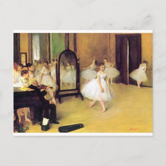 Edgar Degas – ダンスクラス ポストカード (正面)
