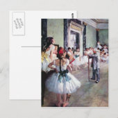 Edgar Degas – ダンスクラス ポストカード (正面/裏面)