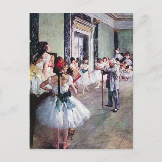 Edgar Degas – ダンスクラス ポストカード (正面)