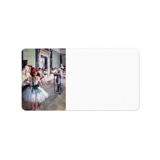 Edgar Degas – ダンスクラス ラベル (正面)