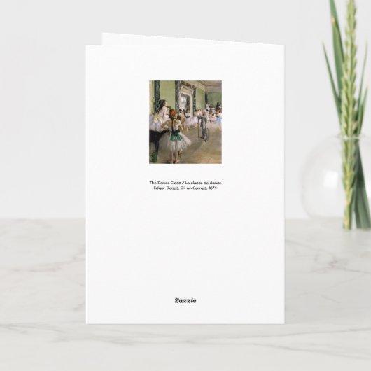 Edgar Degas – ダンス教室 カード (裏面)