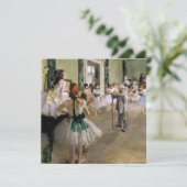 Edgar Degas – ダンス教室 サンキューカード (スタンド正面)