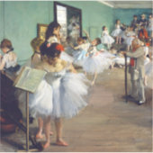 Edgar Degas – ダンス教室 シール (正面)
