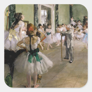 Edgar Degas – ダンス教室 スクエアシール