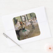 Edgar Degas – ダンス教室 スクエアシール (封筒)