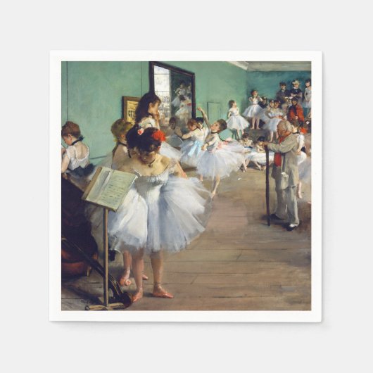 Edgar Degas – ダンス教室 スタンダードカクテルナプキン (正面)