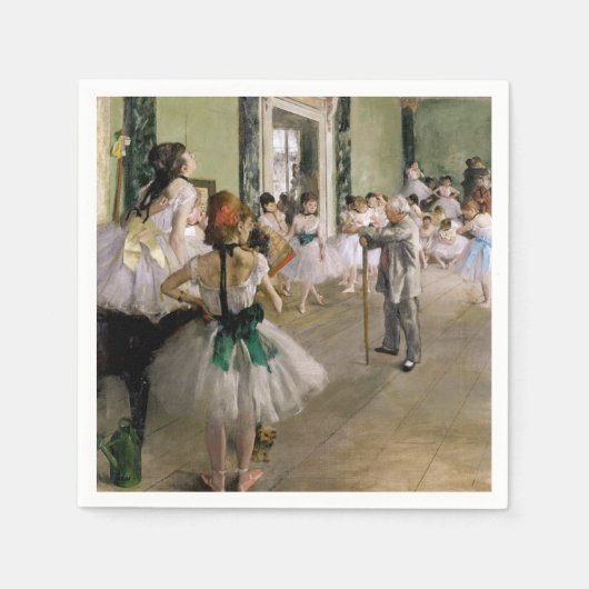 Edgar Degas – ダンス教室 スタンダードカクテルナプキン (正面)