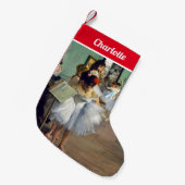 Edgar Degas – ダンス教室 スモールクリスマスストッキング (正面 (吊り時))