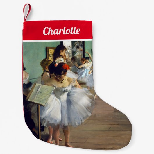 Edgar Degas – ダンス教室 スモールクリスマスストッキング (正面)