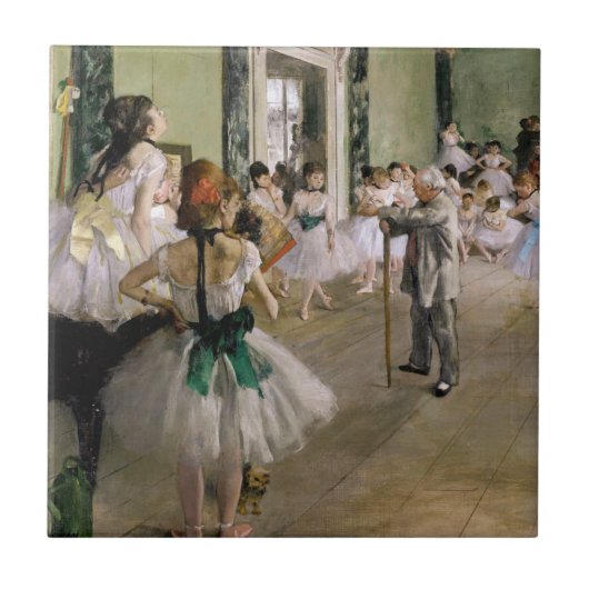 Edgar Degas – ダンス教室 タイル (正面)