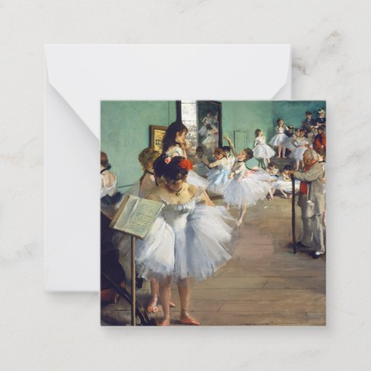 Edgar Degas – ダンス教室 ノートカード (正面)