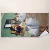 Edgar Degas – ダンス教室 ビーチタオル (正面)
