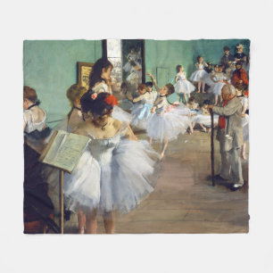 Edgar Degas – ダンス教室 フリースブランケット