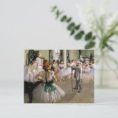 Edgar Degas – ダンス教室 ポストカード (スタンド正面)