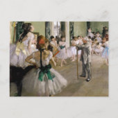 Edgar Degas – ダンス教室 ポストカード (正面)