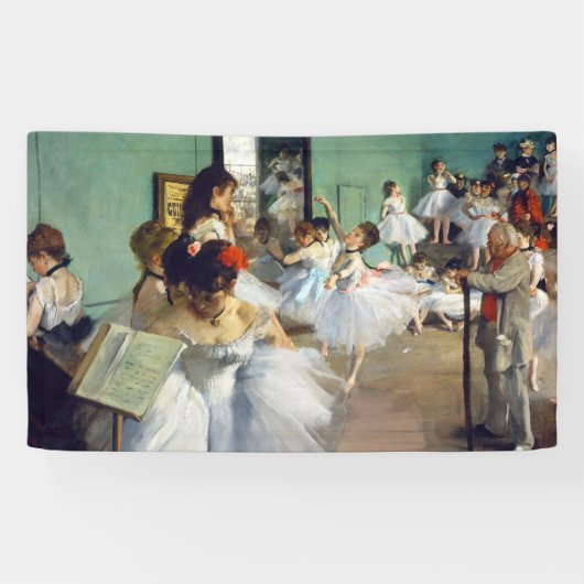 Edgar Degas – ダンス教室 横断幕 (横)