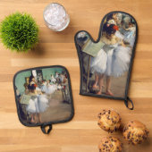 Edgar Degas – ダンス教室 鍋つかみ&鍋敷きセット (トップダウン)