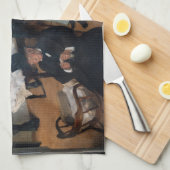 Edgar Degas – ニューオーリンズの綿花事務所 キッチンタオル (四つ折り)