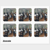 Edgar Degas – ニューオーリンズの綿花事務所 スクエアシール (シート)