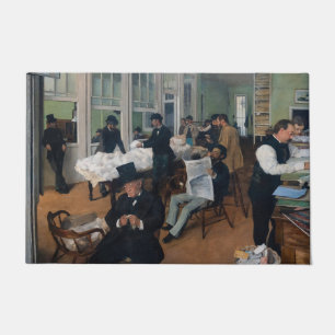 Edgar Degas – ニューオーリンズの綿花事務所 ドアマット