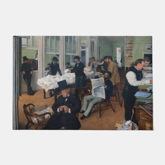 Edgar Degas – ニューオーリンズの綿花事務所 ドアマット (正面)