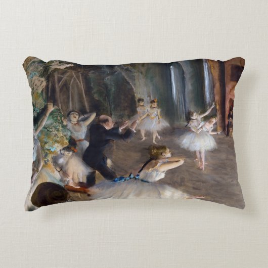 Edgar Degas – バレエ団の稽古 アクセントクッション (正面)