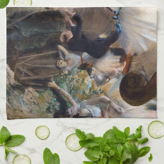 Edgar Degas – バレエ団の稽古 キッチンタオル (折り畳み)