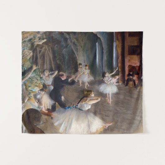 Edgar Degas – バレエ団の稽古 タペストリー (正面(横))