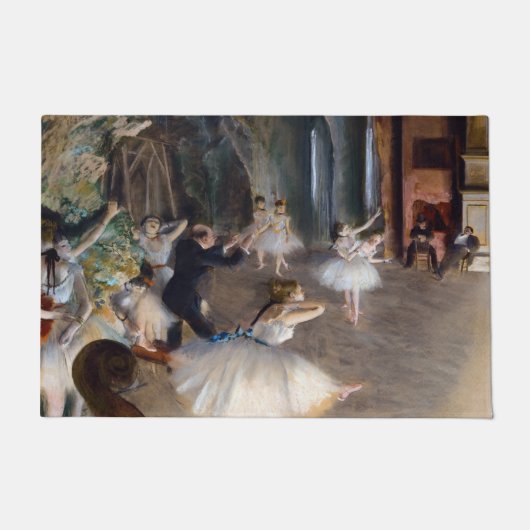 Edgar Degas – バレエ団の稽古 ドアマット (正面)