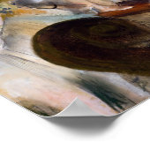 Edgar Degas – バレエ団の稽古 ポスター (角)