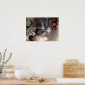 Edgar Degas – バレエ団の稽古 ポスター (キッチン)